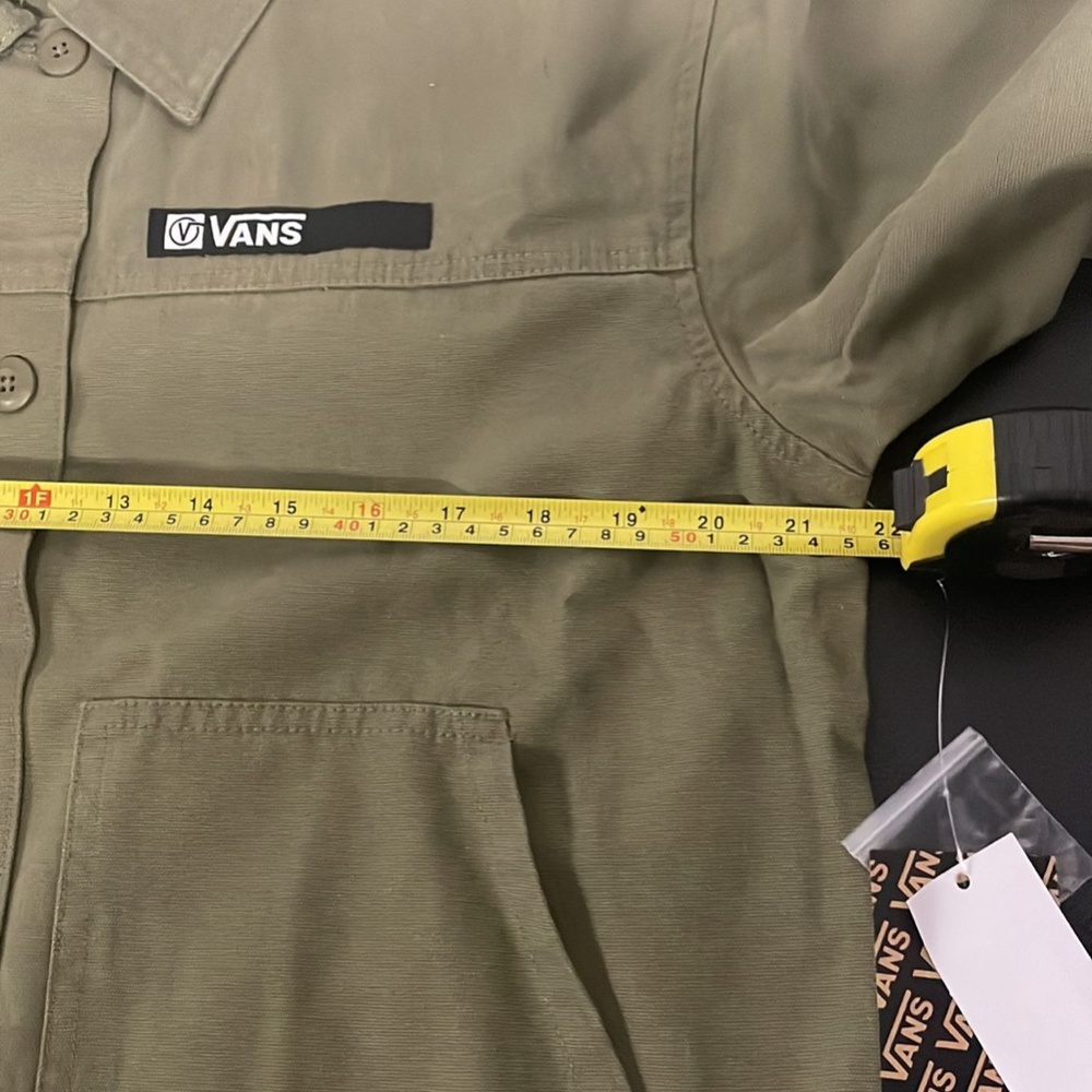 VANS Men's Size VN0A5AR1BOL Quick Response Jacket Army Burnt Olive Green Canvas - Picture 6 of 8